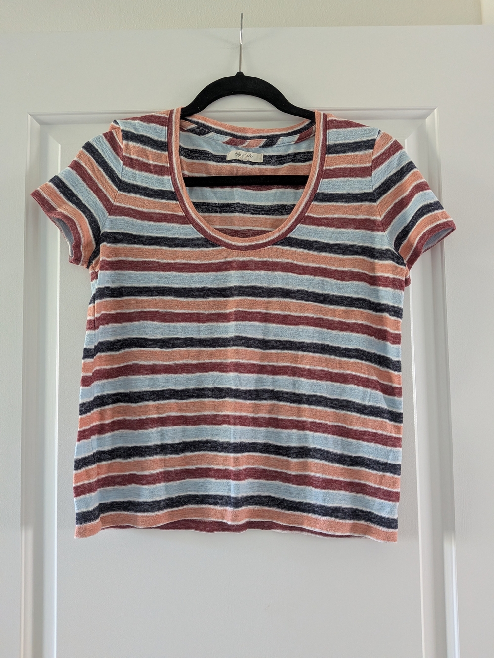 Madewell Striped Scoop Neck Tee